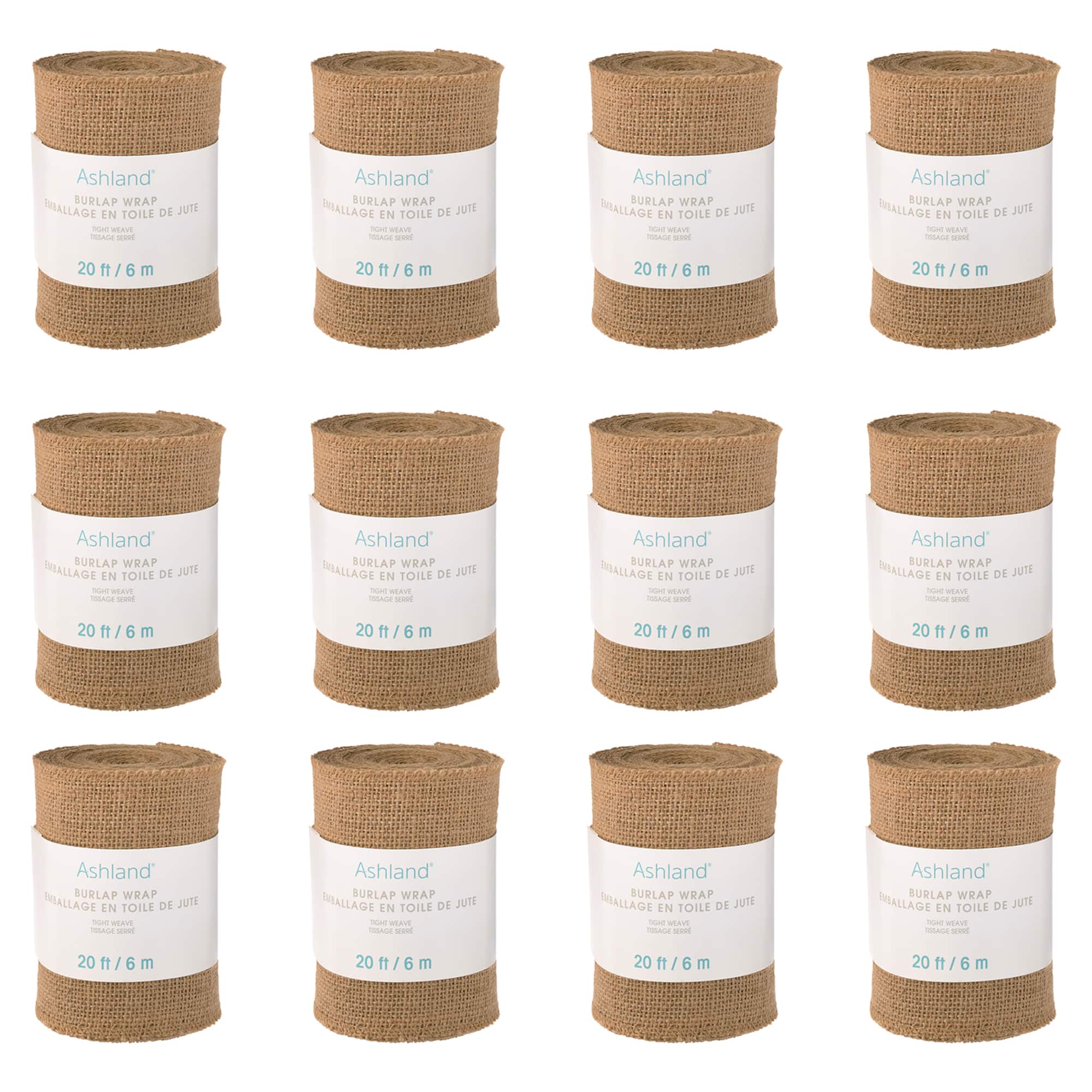 12 Pack: Tight Weave Burlap Garland by Ashland™